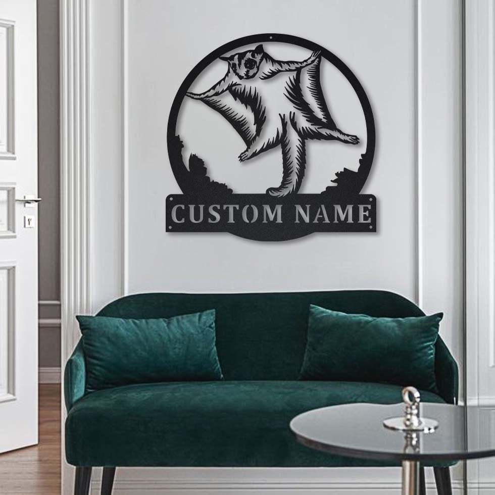 Personalized Sugar Glider Metal Sign Art, Custom Sugar Glider Metal Sign, Animal Funny, Pets Gift, Birthday Gift, Laser Cut Metal Signs Custom Gift Ideas