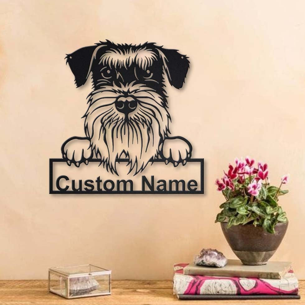 Personalized Standard Schnauzer Dog Metal Sign Art, Custom Standard Schnauzer Dog Metal Sign, Father's Day Giftpets Gift|birthday Gift, Laser Cut Metal Signs Custom Gift Ideas