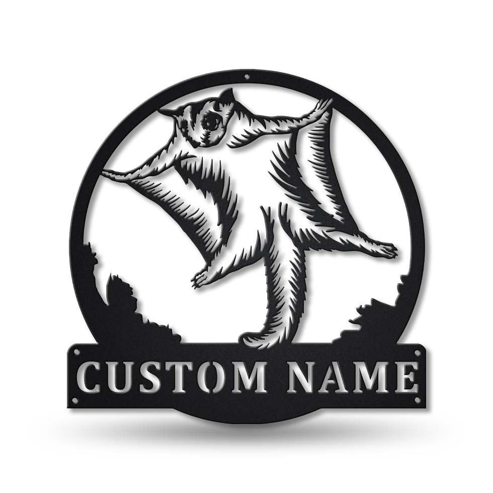 Personalized Sugar Glider Metal Sign Art, Custom Sugar Glider Metal Sign, Animal Funny, Pets Gift, Birthday Gift, Laser Cut Metal Signs Custom Gift Ideas