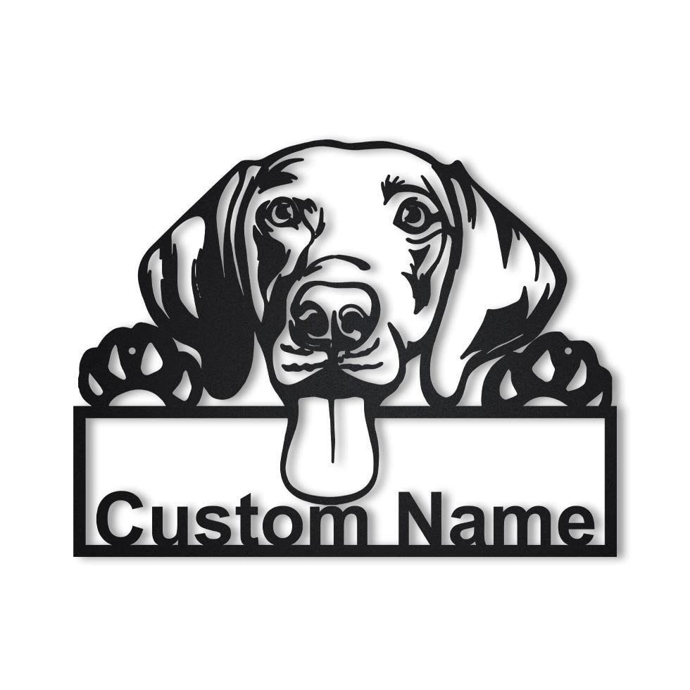 Personalized Weimaraner Dog Metal Sign Art, Custom Weimaraner Dog Metal Sign, Father's Day Gift, Pets Gift, Birthday Gift, Laser Cut Metal Signs Custom Gift Ideas