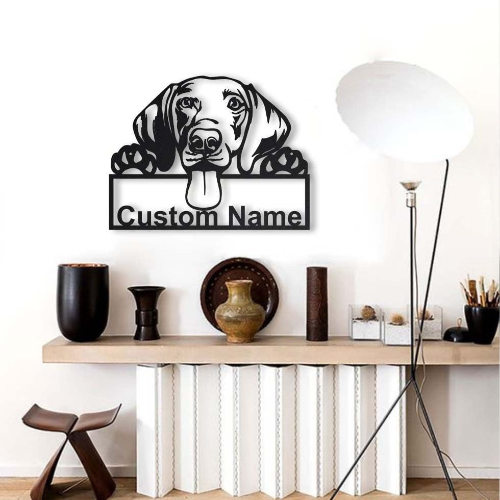 Personalized Weimaraner Dog Metal Sign Art, Custom Weimaraner Dog Metal Sign, Father's Day Gift, Pets Gift, Birthday Gift, Laser Cut Metal Signs Custom Gift Ideas