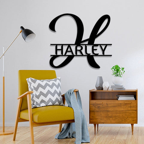 Customized Last Name Sign, Metal Wall Art, Family Name Sign, Personalized Wedding Gift, Welcome Sign For Front Porch, Metal Monogram Sign, Laser Cut Metal Signs Custom Gift Ideas