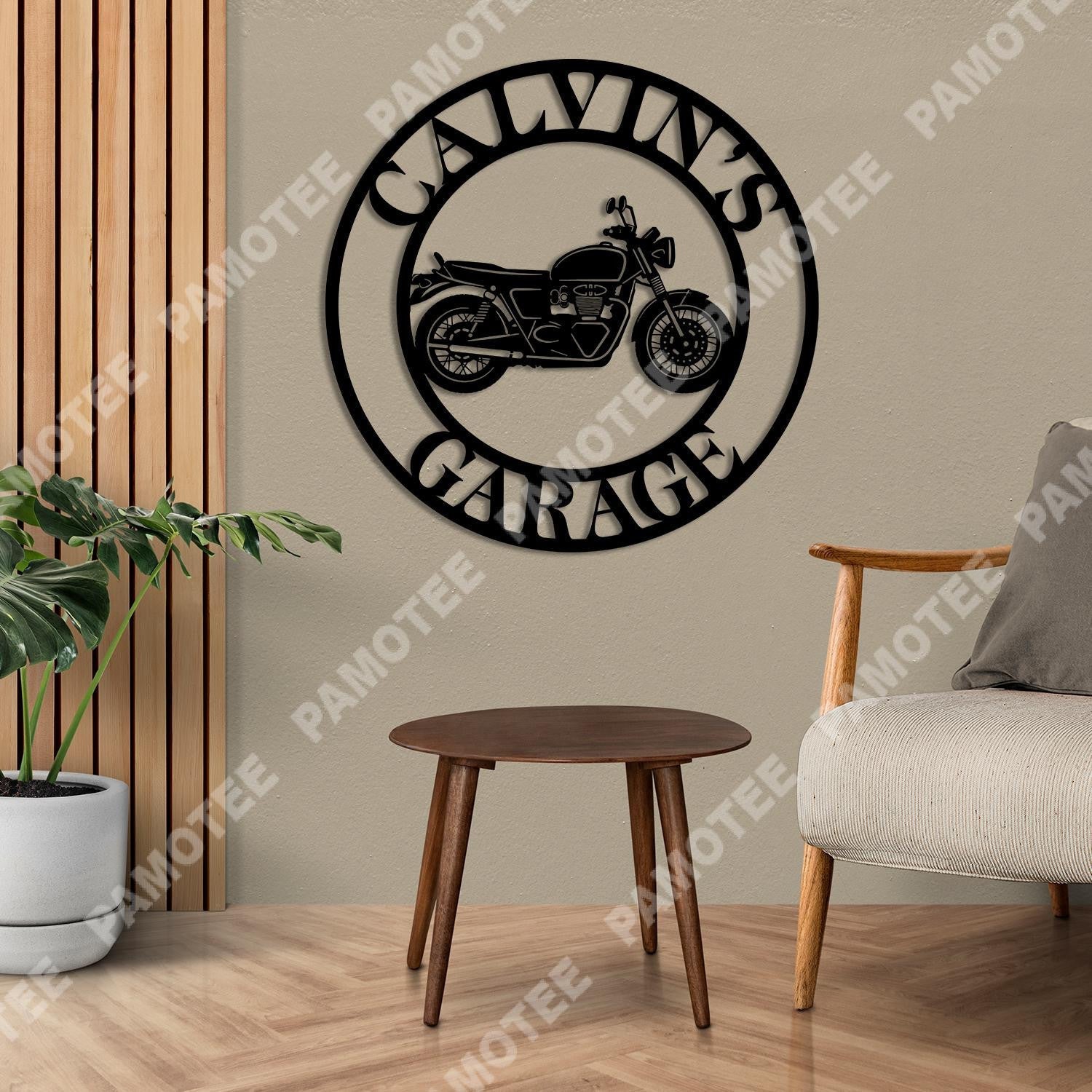 Personalized Motorcycle Garage Metal Sign, Gift For Biker, Metal Laser Cut Metal Signs Custom Gift Ideas