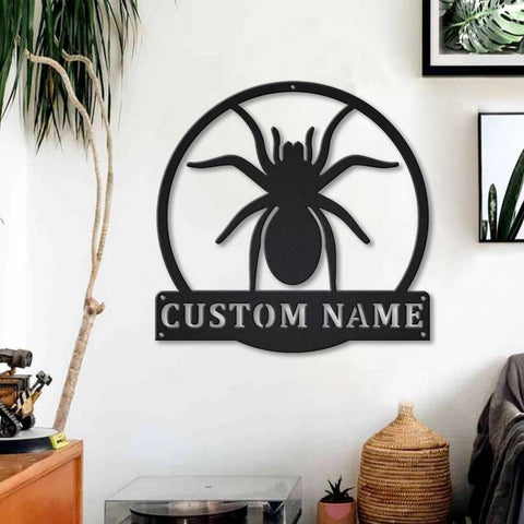 Personalized Tarantula Monogram Metal Sign Art, Custom Tarantula Metal Sign, Tarantula Gifts Funny, Animal Gift, Animal Custom, Laser Cut Metal Signs Custom Gift Ideas