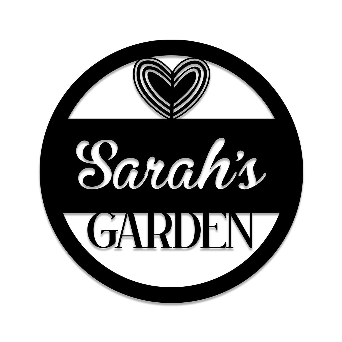 Metal Garden Sign, Custom Outdoor Garden Stake, Home Decor, Wedding, Anniversary Art Gift For Gardening Lovers, Metal Laser Cut Metal Signs Custom Gift Ideas