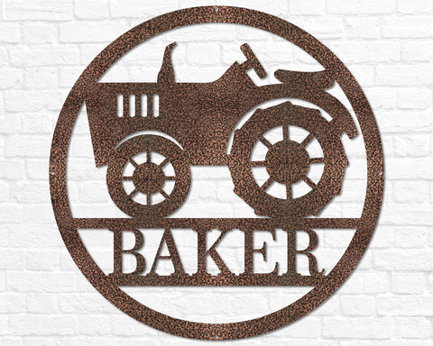 Personalized Farm Sign Metal Farmhouse Sign Metal Farmhouse Decor Custom Farm Sign Tractor Wall Decor Metal Family Name Sign Farmer Gift, Laser Cut Metal Signs Custom Gift Ideas