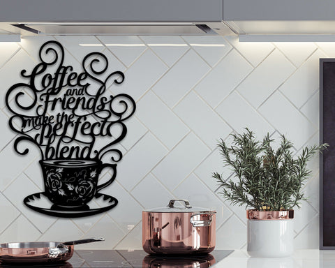 Custom Kitchen Sign, Personalized Kitchen Sign For Home, Coffee Kitchen Decor, Coffee Bar Decor, Rustic Kitchen, Unique Housewarming Gifts, Metal Laser Cut Metal Signs Custom Gift Ideas