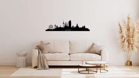 Vienna City Silhouette Metal Wall Art, Housewarming Gift, Metal Art, Metal Wall Decor, Large Metal Wall Art, Metal Skyline, Silhouette, Metal Laser Cut Metal Signs Custom Gift Ideas