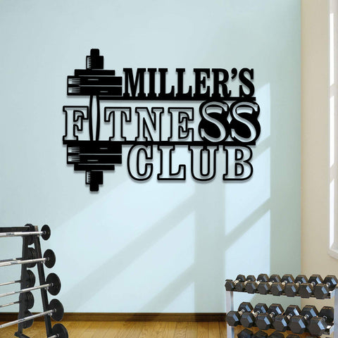Personalized Metal Gym Sign, Custom Fitness, Cross Fit, Home Decor, Wedding, Anniversary Art Gift For Him/her, Metal Laser Cut Metal Signs Custom Gift Ideas