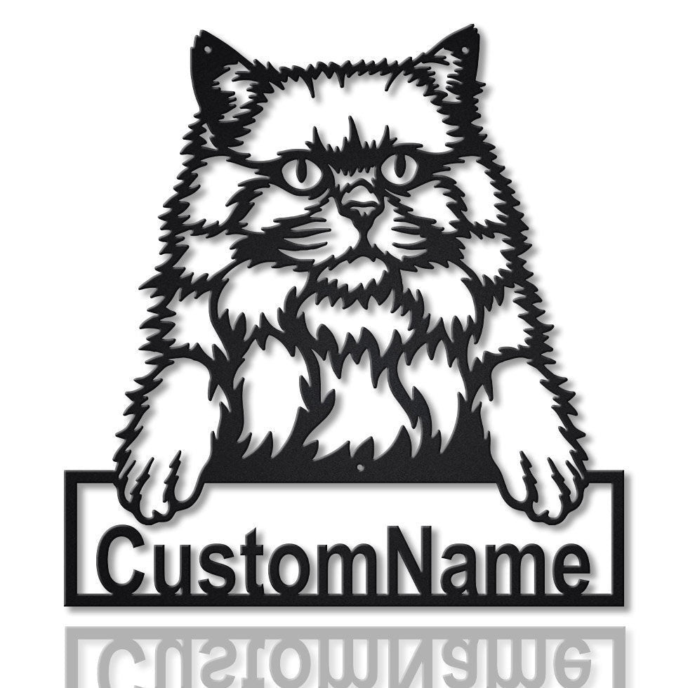 Personalized British Longhair Cat Metal Sign Art, Custom British Longhair Cat Metal Sign, Father's Day Gift, Pets Gift, Birthday Gift, Laser Cut Metal Signs Custom Gift Ideas