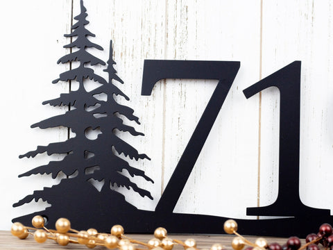 Rustic House Number, Metal Sign, House Numbers, Address Sign, Address Plaque, Custom Metal Sign, Metal Address, Personalized Sign, Laser Cut Metal Signs Custom Gift Ideas