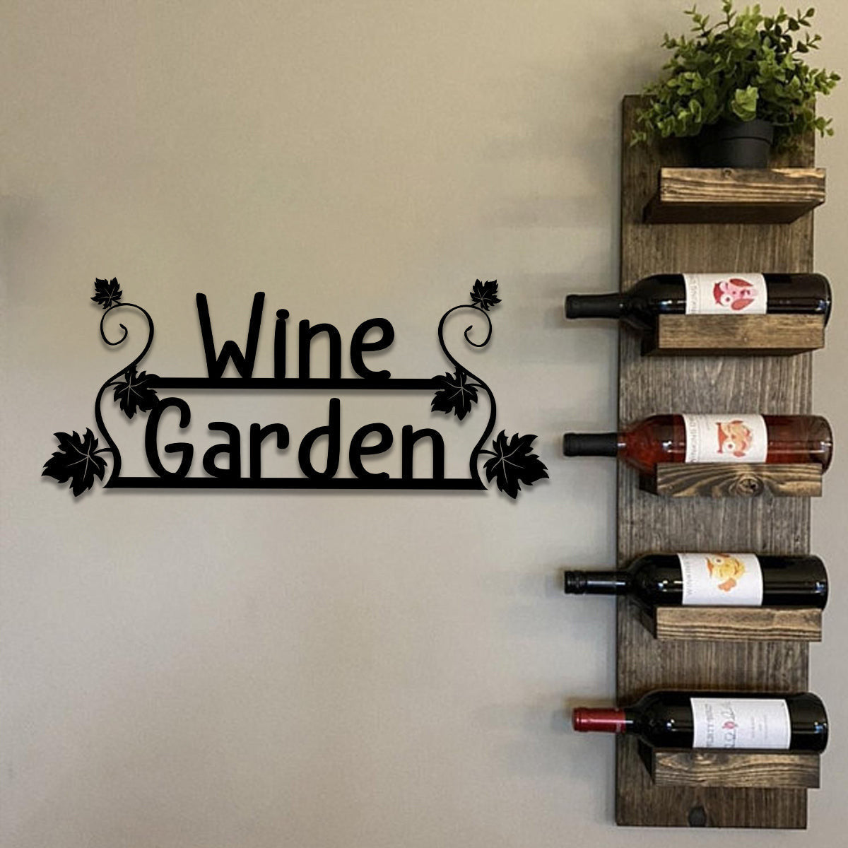 Grape Wine Garden Metal Bar Sign, Custom Pub, Tap, Lounge, Caf?, Home Wall Decor, Wedding, Anniversary Art Gift, Metal Laser Cut Metal Signs Custom Gift Ideas