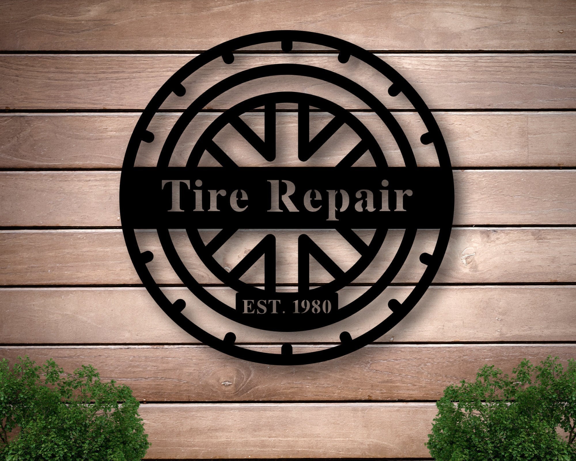 Personalized Metal Tire Sign, Tire Shop Sign, Workshop Metal Signs, Personalized Shop Sign, Mechanic Party Decor, Laser Cut Metal Signs Custom Gift Ideas