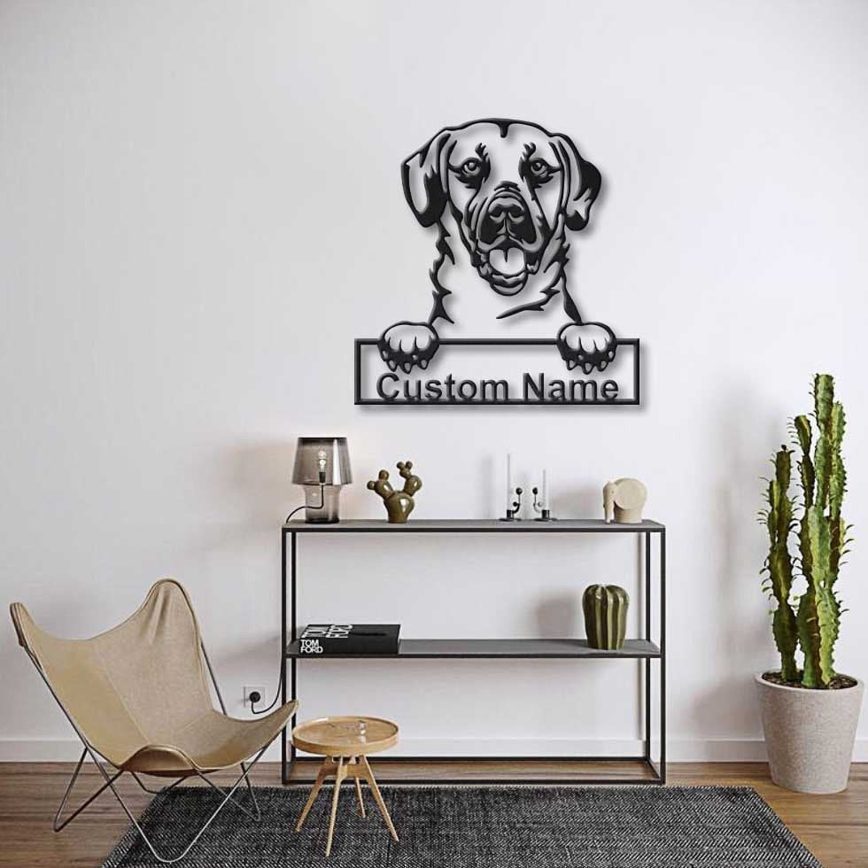 Personalized Black Mouth Cur Dog Metal Sign Art, Custom Black Mouth Cur Dog Metal Sign, Father's Day Gift, Pets Gift, Birthday Gift, Laser Cut Metal Signs Custom Gift Ideas