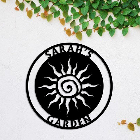 Personalized Metal Garden Sign, Garden Stake, Home Decor, Metal Laser Cut Metal Signs Custom Gift Ideas