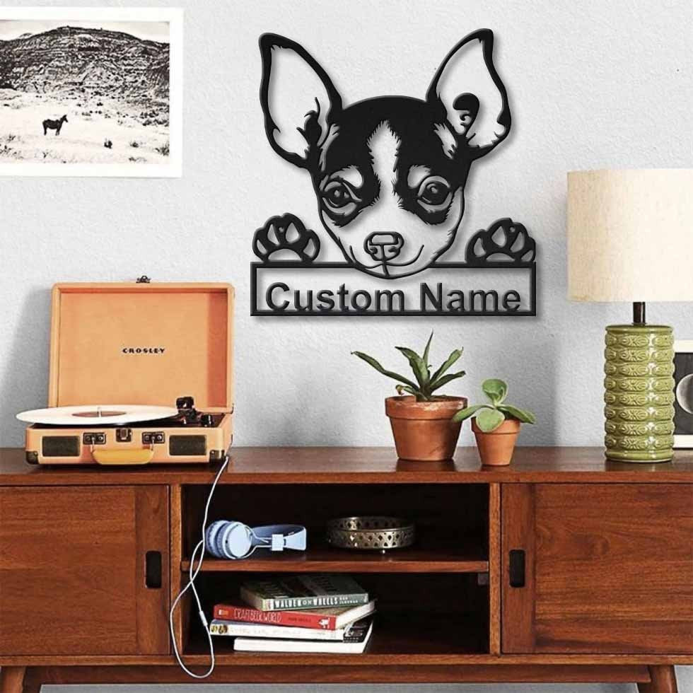 Personalized Chihuahua Dog Metal Sign Art, Custom Chihuahua Dog Metal Sign, Father's Day Gift, Pets Gift, Birthday Gift, Laser Cut Metal Signs Custom Gift Ideas