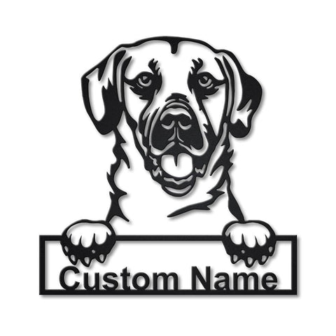 Personalized Black Mouth Cur Dog Metal Sign Art, Custom Black Mouth Cur Dog Metal Sign, Father's Day Gift, Pets Gift, Birthday Gift, Laser Cut Metal Signs Custom Gift Ideas