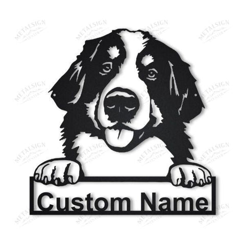Bernese Mountain Dog Personalized Metal Wall Decor, Cut Metal Sign, Metal Wall Art, Metal House Sign, Metal Laser Cut Metal Signs Custom Gift Ideas