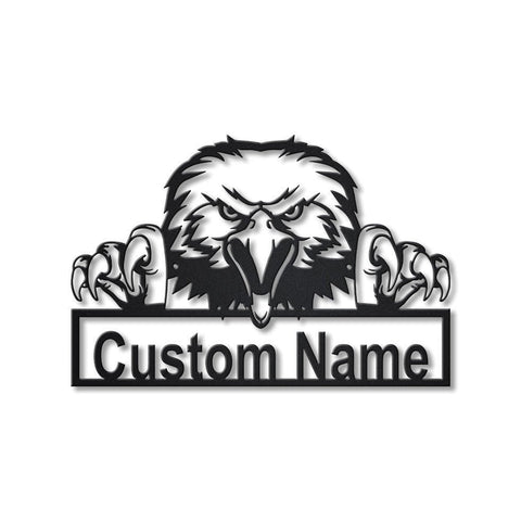 Personalized American Bald Eagle Metal Sign Art, Custom American Bald Eagle Metal Sign, Animal Funny, Father's Day Gift, Pet Gift, Laser Cut Metal Signs Custom Gift Ideas