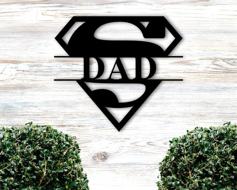 Father's Day Gift For Dad, First Father's Day Gift, Custom Metal Name Sign, Gift From Wife, Daughter, Son, Personalized Metal Art For Dad, Metal Laser Cut Metal Signs Custom Gift Ideas
