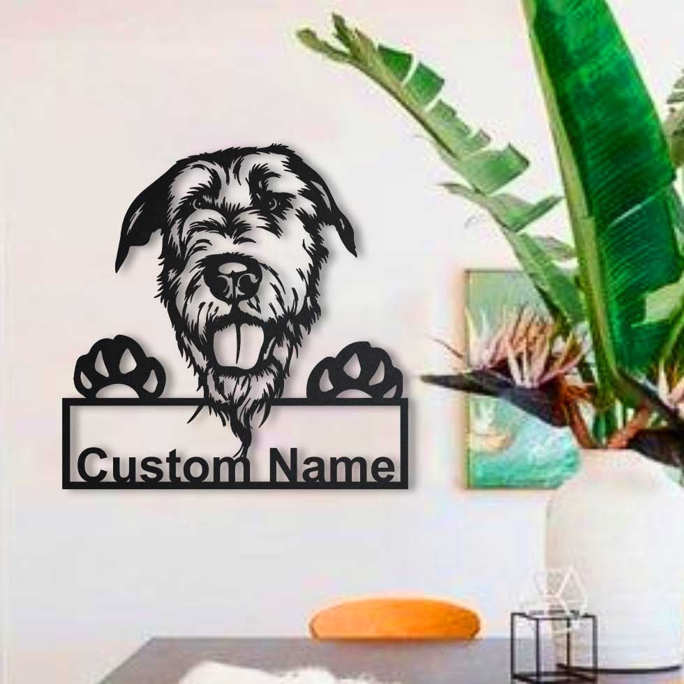 Personalized Irish Wolfhound Dog Metal Sign Art, Custom Irish Wolfhound Dog Metal Sign, Birthday Gift, Animal Funny, Laser Cut Metal Signs Custom Gift Ideas