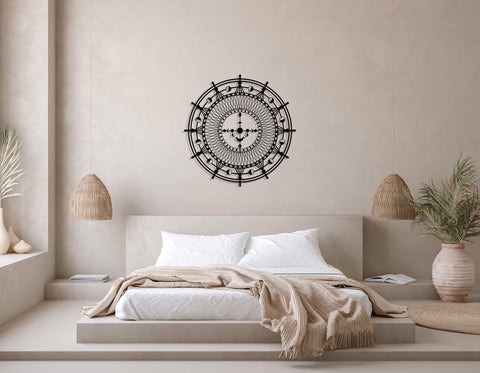 Moon Metal Wall Art, Metal Wall Decor, Sun And Moon, Bedroom Wall Decor, Living Room Wall Art, Above Bed Wall Decor, Housewarming Gift,, Metal Laser Cut Metal Signs Custom Gift Ideas