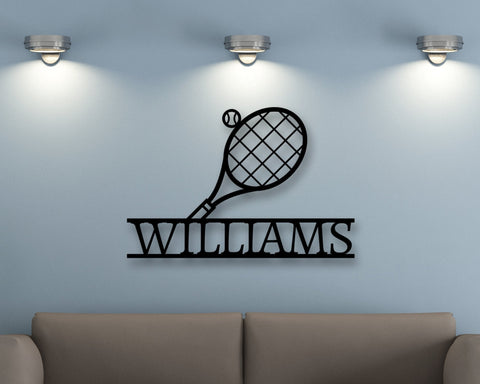 Christmas Gift, Personalized Tennis Sign, Metal Tennis Wall Art, Tennis Sign, Tennis Metal Sign, Tennis , Metal Wall Art, Sport Sign, Per, Laser Cut Metal Signs Custom Gift Ideas