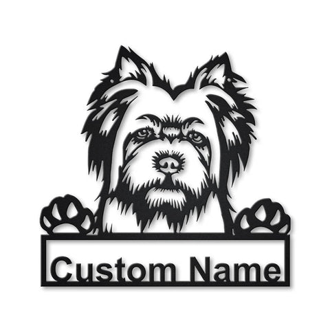 Personalized Silky Terrier Dog Metal Sign Art, Custom Silky Terrier Dog Metal Sign, Animal Funny, Father's Day Gift, Pets Gift, Laser Cut Metal Signs Custom Gift Ideas