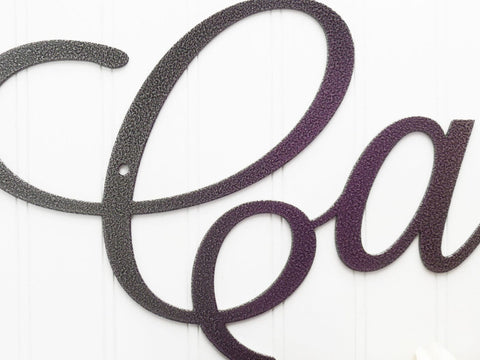 Custom Name Metal Wall Art, Family Name, First Name, Name Sign, Metal Sign, Outdoor Sign, Gift, Family, Name, Sign, Laser Cut Metal Signs Custom Gift Ideas