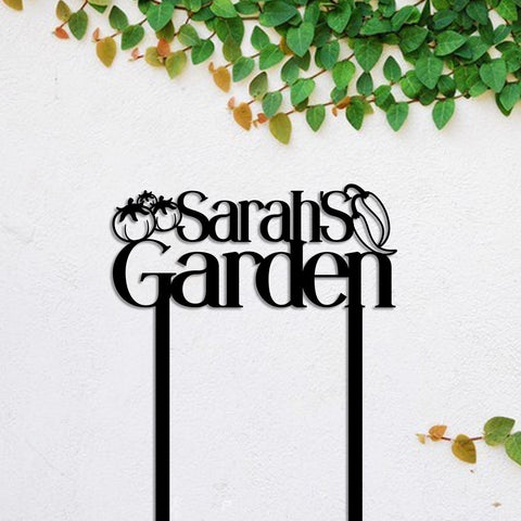 Metal Garden Sign, Custom Outdoor Garden Stake, Metal Laser Cut Metal Signs Custom Gift Ideas