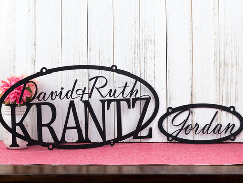 Metal Signs Personalized, Metal Signs Custom, Outdoor Metal Wall Art, Custom Outdoor House Signs, Metal Sign, Oval, Hanging, Decor, Laser Cut Metal Signs Custom Gift Ideas