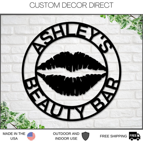 Aeticon PrintPrint Makeup Salon Sign, Nail Salon Business Sign, Personalized Makeup Sign, Custom Nail Salon Sign, Beauty Salon Decor, Nail Salon Decor, Nails Laser Cut Metal Signs Custom Gift Ideas