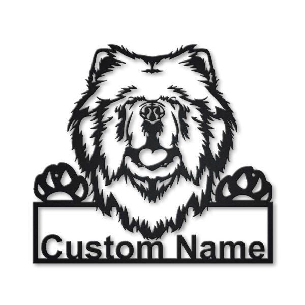 Chow Chow Personalized Metal Wall Decor, Cut Metal Sign, Metal Wall Art, Metal House Sign, Metal Laser Cut Metal Signs Custom Gift Ideas