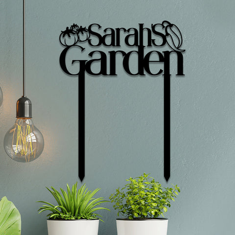 Metal Garden Sign, Custom Outdoor Garden Stake, Metal Laser Cut Metal Signs Custom Gift Ideas