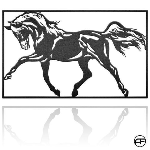 Horse Scene 2 Personalized Horse Metal Sign, Horseshoe Art, Western Decor, Initial Metal Sign, Housewarming Gift, Farmhouse Decor Afculture Metal Wall Art, Metal Laser Cut Metal Signs Custom Gift Ideas