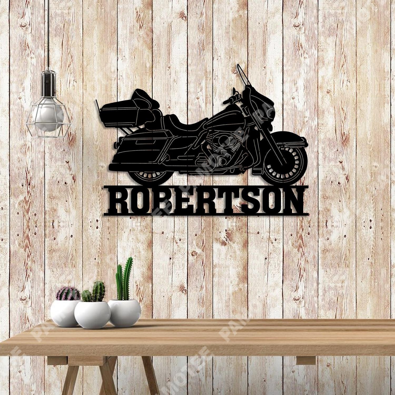 Personalized Motorcycle For Garage Metal Art, Man Cave Decoration, Metal Laser Cut Metal Signs Custom Gift Ideas