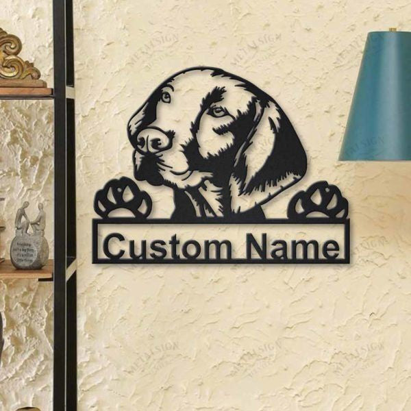 Hungarian Vizsla Dog Personalized Metal Wall Decor, Cut Metal Sign, Metal Wall Art, Metal House Sign, Metal Laser Cut Metal Signs Custom Gift Ideas