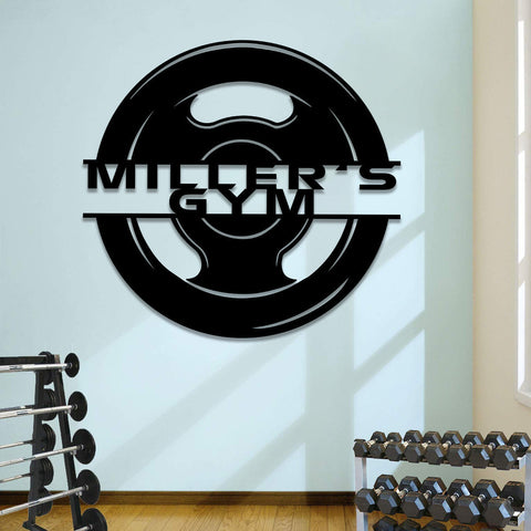 Personalized Metal Gym Sign, Custom Fitness Center, Cross Fit Club, Home Wall Decor, Wedding, Anniversary Art Gift For Him/her, Metal Laser Cut Metal Signs Custom Gift Ideas