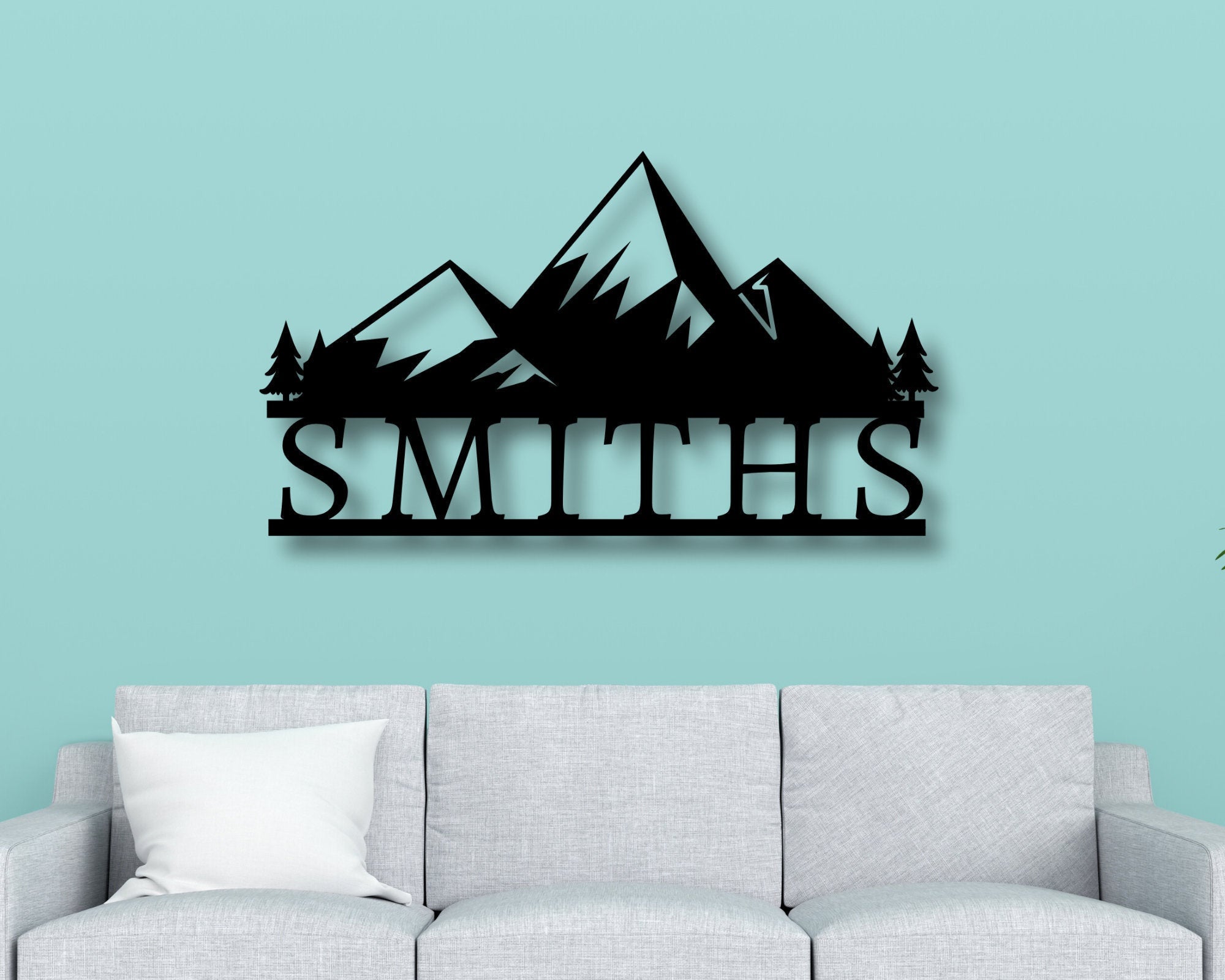 Black Friday Sale, Personalized Family Name Metal Sign Housewarming Gift Door Hanger Wedding Gift Last Name Metal Sign Family Na, Laser Cut Metal Signs Custom Gift Ideas