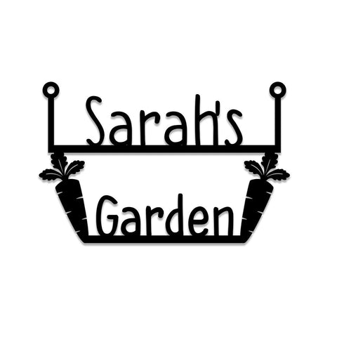 Personalized Carrots Metal Garden Sign, Stake, Decor, Wedding, Anniversary Art Gift For Her, Gardening Lovers, Metal Laser Cut Metal Signs Custom Gift Ideas