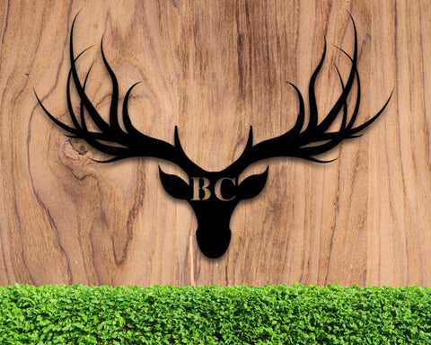 Personalized Family Name Metal Sign, Custom Metal Name Sign, Rustic Name Sign, Deer Name Sign, Housewarming Gift, Wedding Gift, Metal Laser Cut Metal Signs Custom Gift Ideas