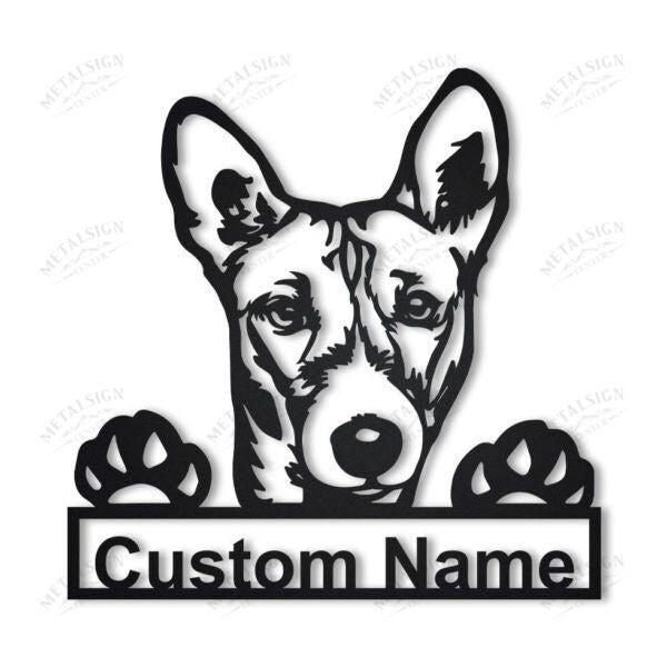 Basenji Personalized Metal Wall Decor, Cut Metal Sign, Metal Wall Art, Metal House Sign, Metal Laser Cut Metal Signs Custom Gift Ideas