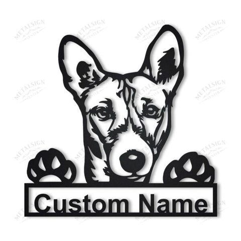 Basenji Personalized Metal Wall Decor, Cut Metal Sign, Metal Wall Art, Metal House Sign, Metal Laser Cut Metal Signs Custom Gift Ideas