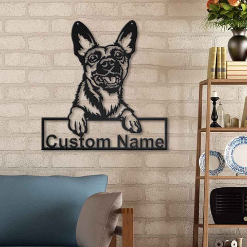 Personalized Belgian Malinois Dog Metal Sign Art, Custom Belgian Malinois Dog Metal Sign, Dog Gift, Birthday Gift, Animal Funny, Laser Cut Metal Signs Custom Gift Ideas