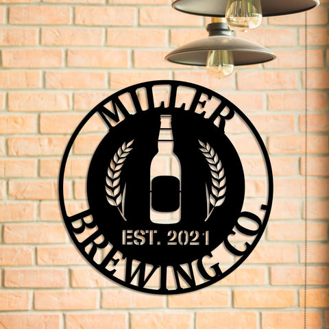 Personalized Beer Metal Bar Sign, Custom Brewery, Pub, Tap, Metal Laser Cut Metal Signs Custom Gift Ideas