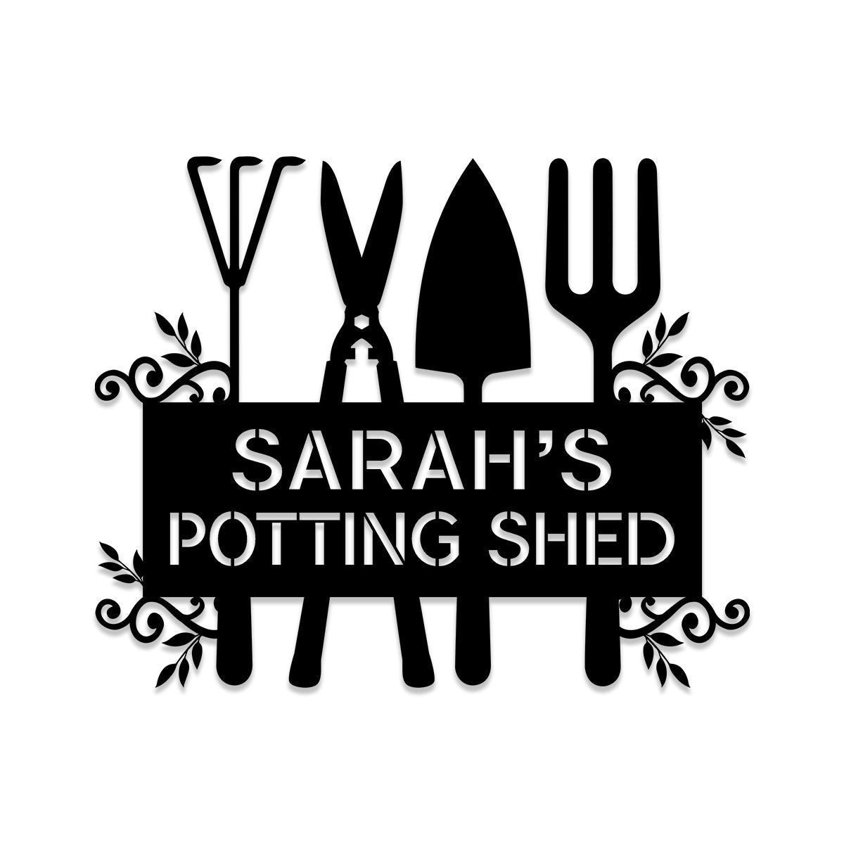 Personalized Metal Garden Sign, Custom Outdoor Garden Stake, Home Decor, Wedding Gift For Her, Metal Laser Cut Metal Signs Custom Gift Ideas