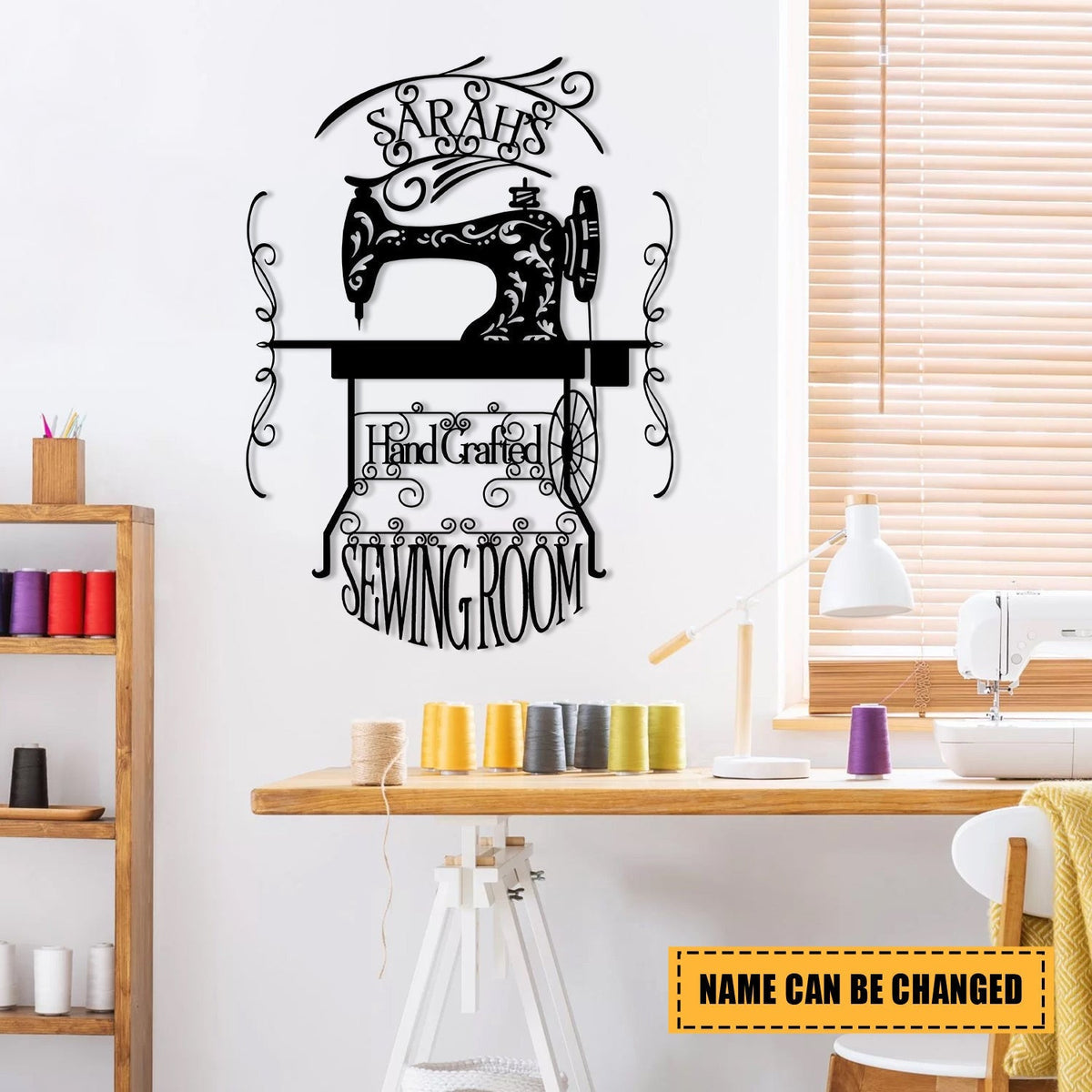 Sewing Machine Metal Sign, Quilting, Seamstress, Tailor Room Metal Art, Metal Laser Cut Metal Signs Custom Gift Ideas