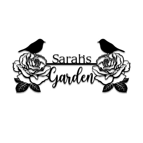 Metal Garden Sign, Custom Outdoor Garden Stake, Home Decor, Wedding Gift For Her, Gardening Lovers, Metal Laser Cut Metal Signs Custom Gift Ideas