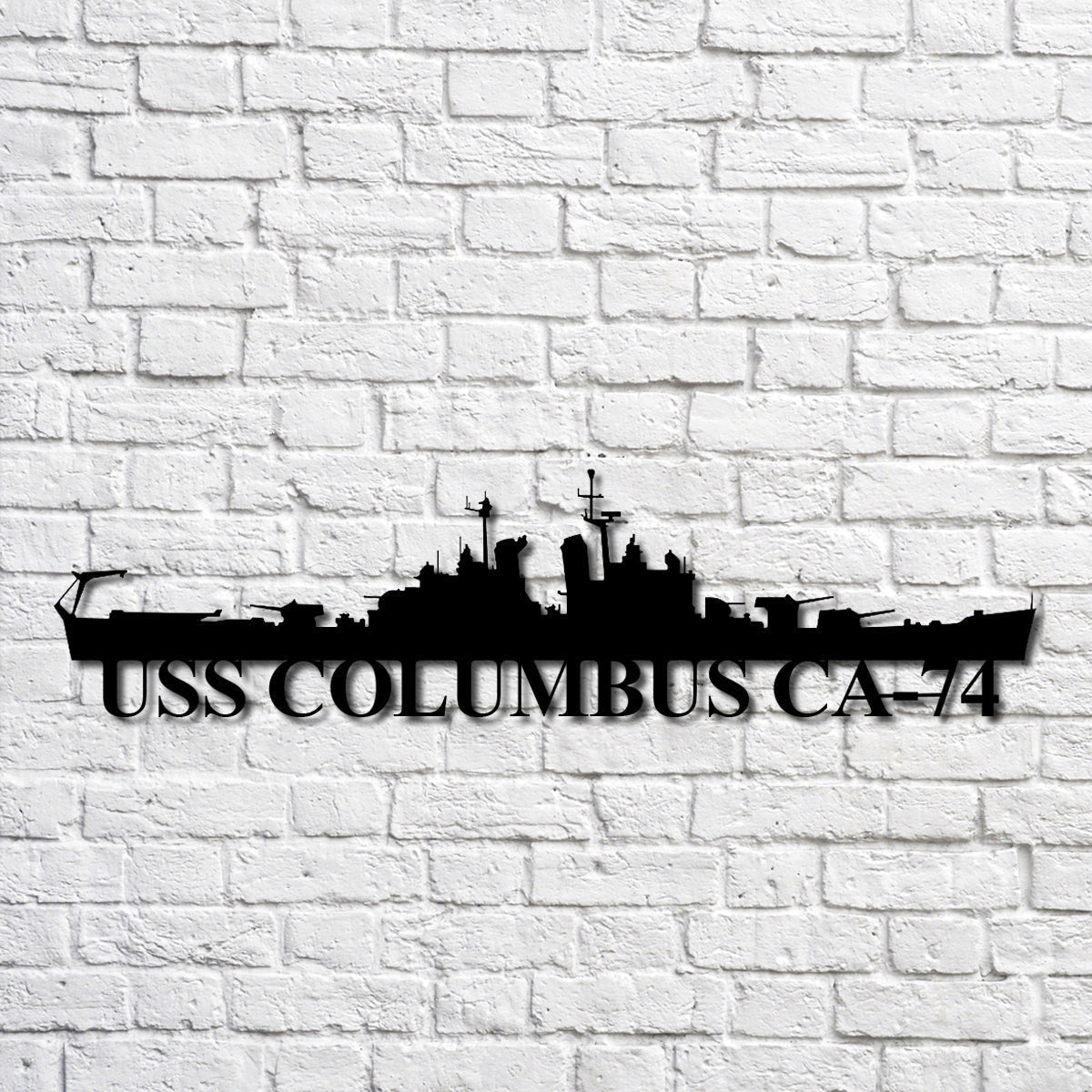 Aeticon PrintPrint Uss Columbus Ca74 Navy Ship Metal Art, Custom Us Navy Ship Cut Metal Sign, Gift For Navy Veteran, Navy Ships Silhouette Metal Art, Navy Home Decor Laser Cut Metal Signs Custom Gift Ideas