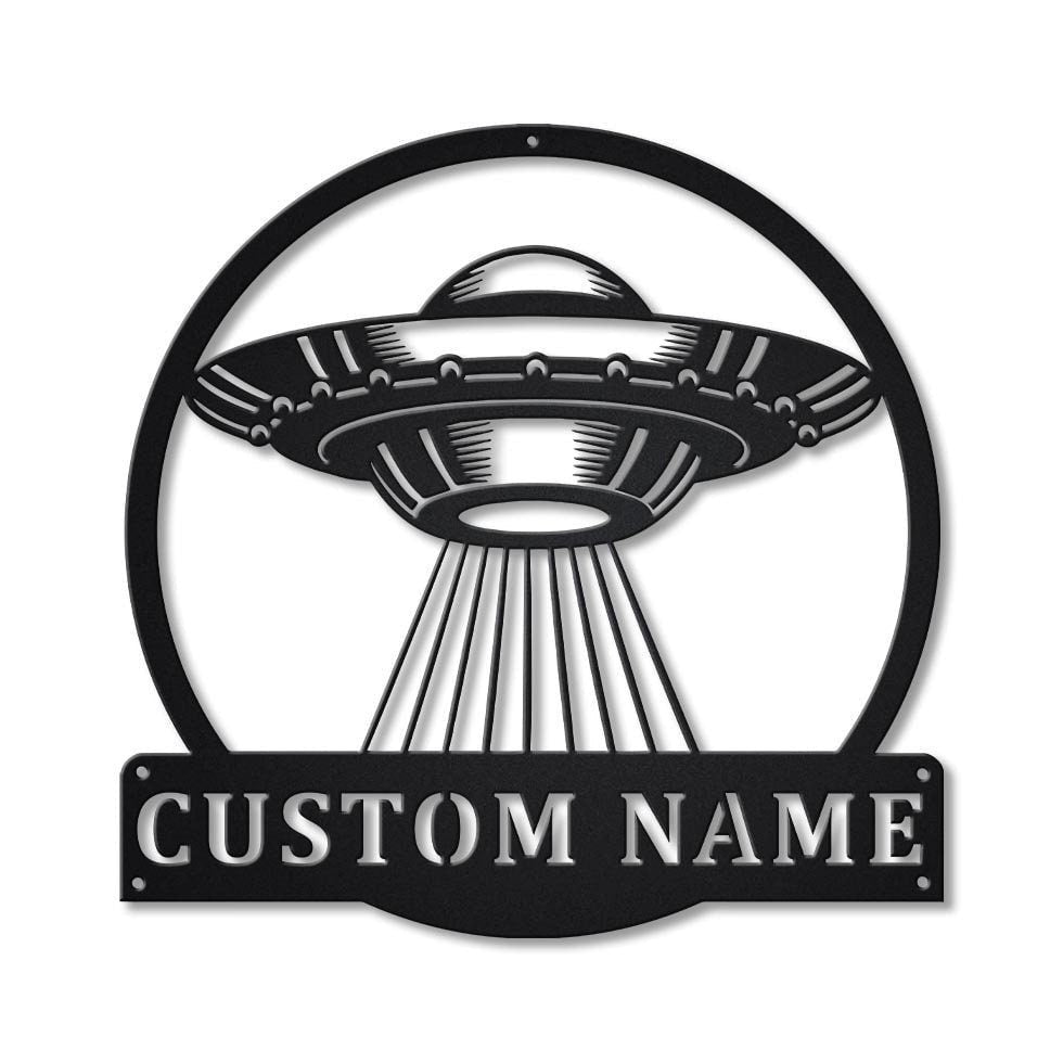 Personalized Ufo Metal Sign Art, Custom Ufo Metal Sign, Ufo Gifts Funny, Hobbie Gift, Birthday Gift, Laser Cut Metal Signs Custom Gift Ideas